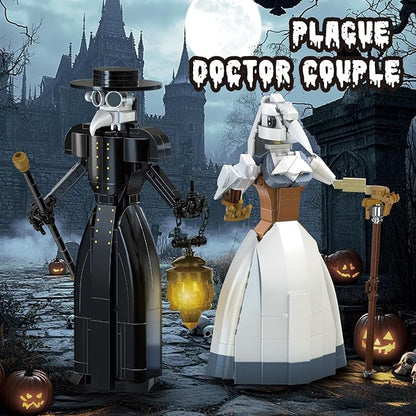 Plague Doctor Building Blocks Set - Medieval Themed Collectible Toy for Adults and Kids - Creative Construction Kit Gift for Boys and Girls (500Pcs)