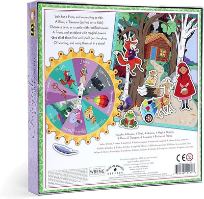 eeBoo: Fairytale Spinner Collect The Elements &amp Tell a Story Create Your Own Story as You Play for 2 to 4 Players for Ages 5 and up