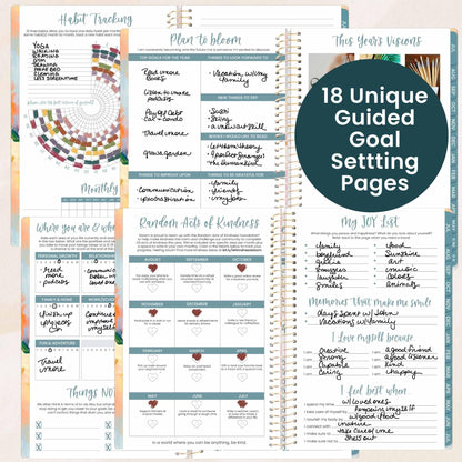 bloom daily planners 2026-2027 Planner - Academic Year (July 2026 - July 2027) Monthly & Weekly Soft Cover Planner for Women - 13 Month Calendar Agenda Book with Stickers - 5.5" x 8.25" - Painted Peonies