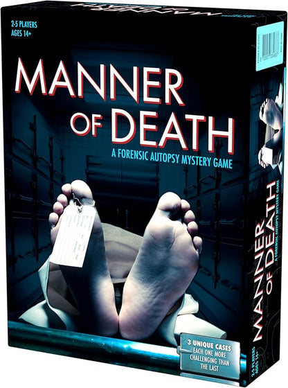 Endless Games Manner of Death | True Crime Autopsy Game | Forensic Investigation Mystery with 3 Unique Cases | 2-5 Players Ages 14+