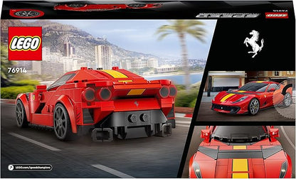 Speed Champion Ferrari 812 Competizione 76914 Toy Blocks Present Racing Car Vehicle Glue Boys Ages 9 and Up