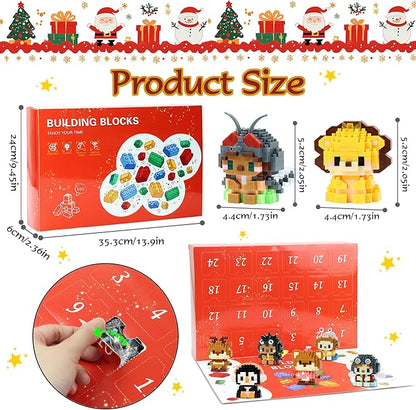 Mini Building Block Sets Animal 24 PackEaster Egg Fillers for Kids Party Favors for Kids Building Set for Goodie Bag Fillers Classroom Prizes Ages 6+ (Animals and Insects)