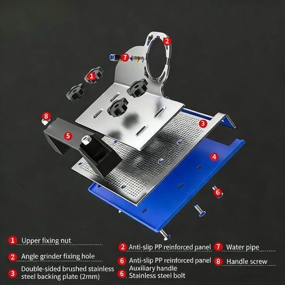 45 degree tile chamfering tool, 100-Type Universal 45 Degree Tile Chamfering Stand Type Angle Grinder,Angle Grinders with Gloves & 39Inch Hose
