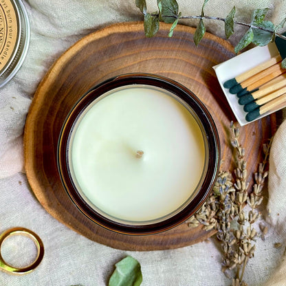 KOTKAS Lavender Eucalyptus Scented Candles - 8oz Natural Scented Soy Candles for Home Non Toxic Aromatherapy Lavender Candles Gifts for Women Bath Relaxing Calming Soothing Relaxation Stress Relief