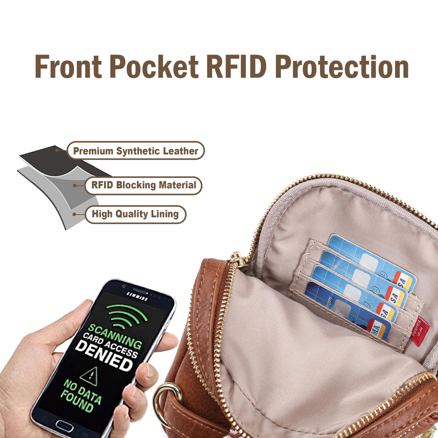 INICAT Anti Theft Crossbody Bags for Women Travel Small Sling Bags Cross Body Bag Purses for Woman