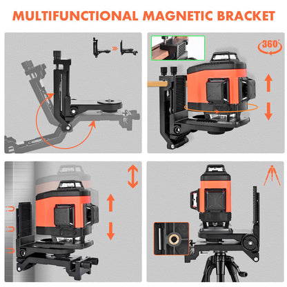 DOVOH K4 4D Laser Level with Receiver and Tripod, Class Ⅱ