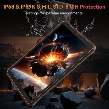 Blackview 9 inch Rugged Tablet, Android 15 Waterproof Tablet wirh Gemini AI, 18GB+128GB TF 2TB, 180Hz, IP68/IP69K, MIL-STD-810H Shockproof, 16MP+13MP, 18W/OTG/5G WiFi/GPS/NFC/TÜV/Face ID/Glove Mode