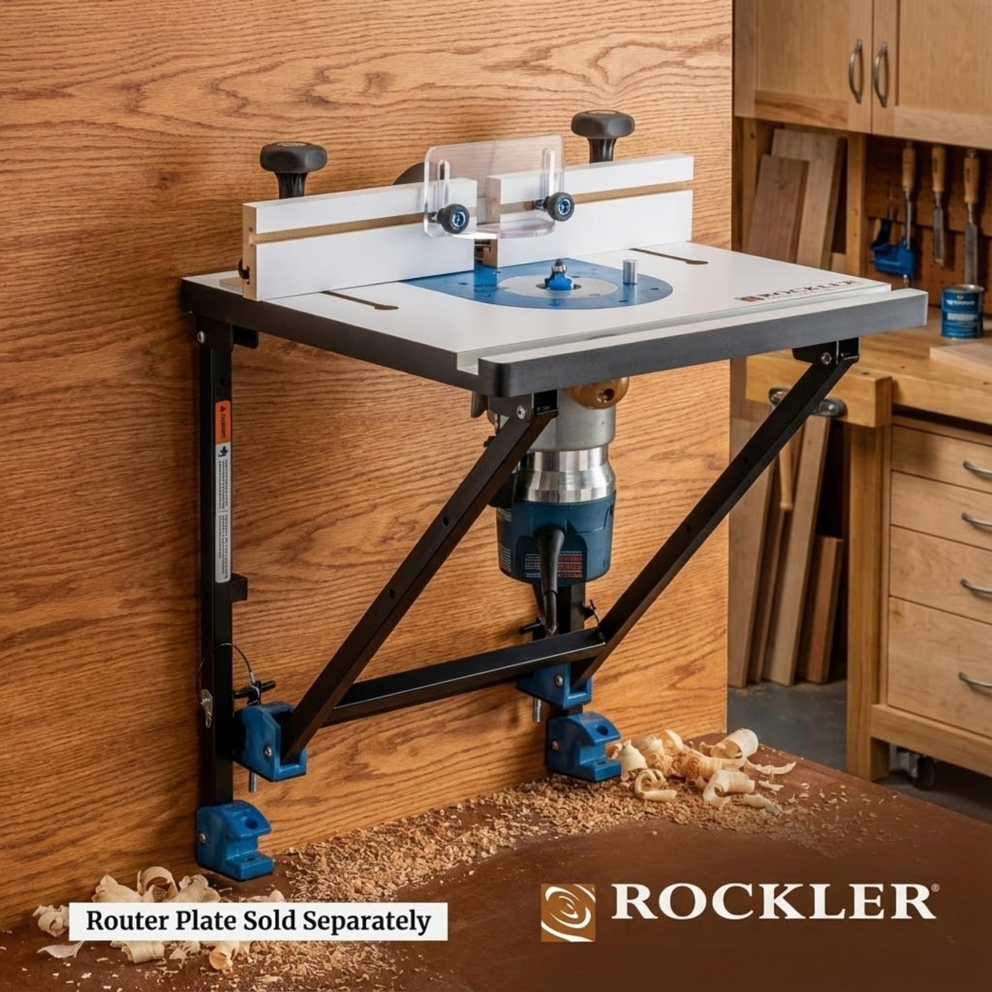 Rockler Convertible Benchtop Router Table – Convertible Routers for Woodworking Fits Most Routers – Unique Base Design Router Table – Benchtop Wood Router Includes 4 Modes in 1 Table