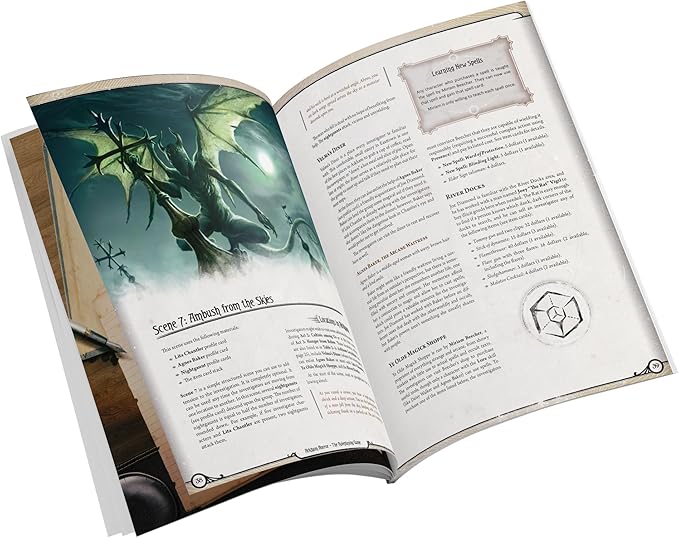 Asmodee Arkham Horror The Roleplaying Game Hungering Abyss Starter Set - Immersive RPG Adventure with Dynamic Pool System! Ages 14+ 2-6 Players 1+ Hour Playtime