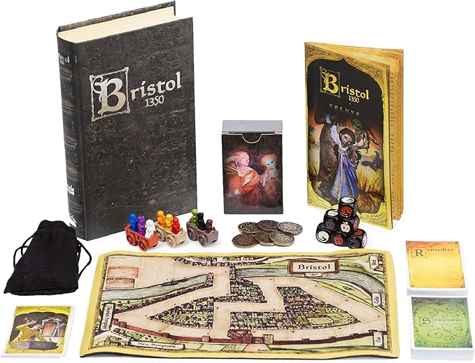 Bristol 1350 Board Game of Strategy Deluxe Version Deceit and Luck for 1-9 Players