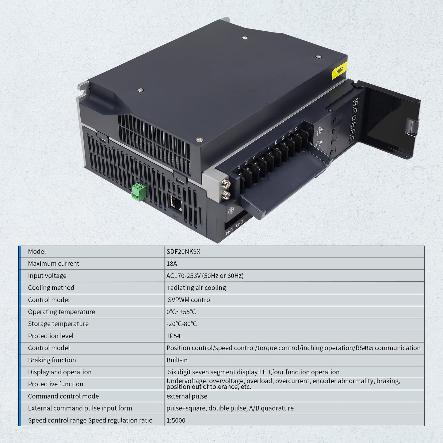 CNCTOPBAOS 1.8KW AC Servo Motor Driver Kit 3000rpm/4000rpm 220V 5.7Nm/16Nm 1800W CNC Servo Driver Controller System with 17-bit Encoder for CNC Automatic Device/Cutting Engraving Milling Lathe Machine