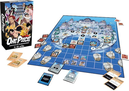 One Piece Assault on Marineford | Board Game | from TOPI Games | Assemble Your Pirate Crew and Sail The High Seas with Luffy and The Strawhats | 2-8 Players | 30-45 Min | Ages 7+