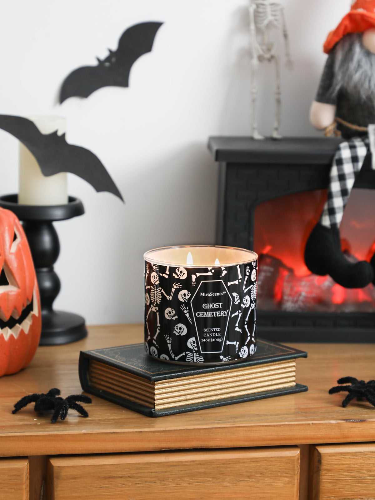 Fall Candle,Pumpkin Scented Candle,Lager 3 Wick Candles,Scented Candles for Autumn,14oz