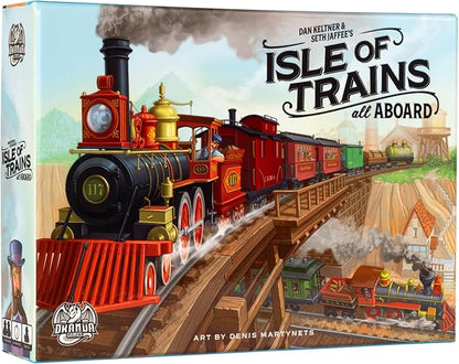 Isle of Trains: All Aboard Base Game by Dranda Games Strategy Board Game for 1 to 4 Players and Ages 12+