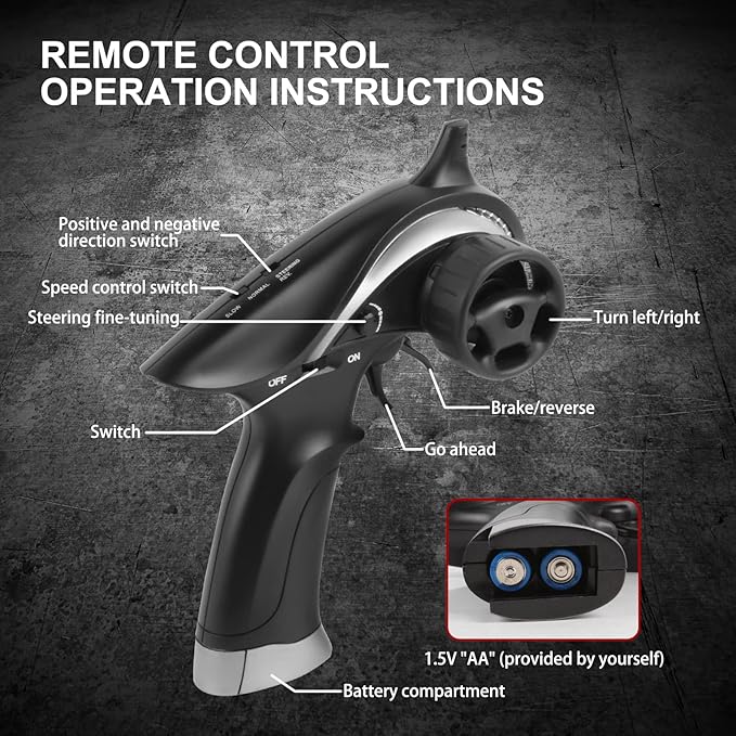 GoolRC RC Drift Car 1:18 Scale 2.4GHz 4WD 30KM/H High Speed Remote Control Racing Car with LED Light Strip and 2 Batteries for Adults