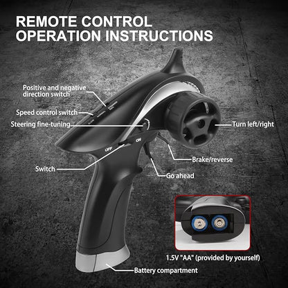 GoolRC RC Drift Car 1:18 Scale Remote Control Car 2.4GHz 4WD 30KM/H High Speed RC Racing Cars with LED Light Strip and 3 Batteries for Adults