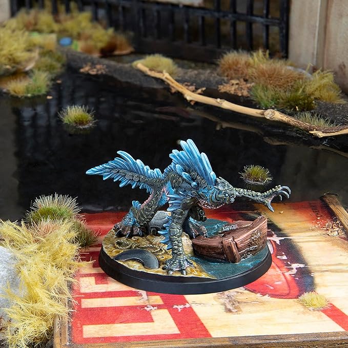 Fallout: Wasteland Warfare Creatures - Nukalurk King - RPG Unpainted Resin Figure 32mm Miniature W/ 50mm Scenic Base Nuka World