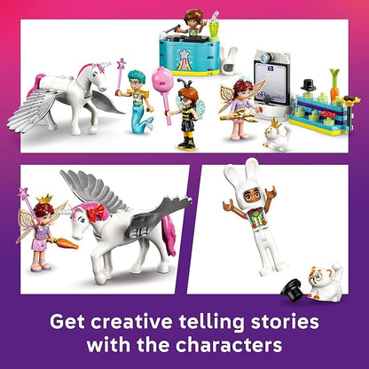 LEGO Friends Costume Party with Unicorn &amp Fairy Pretend Play Building Toy - Interactive Storytelling Playset with Cat and Unicorn Toys - Creative Birthday Gift Idea for Girls &amp Boys 6+ - 4266