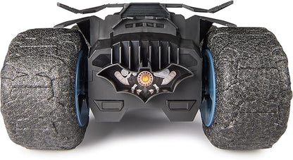 DC Comics Batman Stunt Force Batmobile Indoor Remote Control Car Turbo Boost &amp Crazy Stunts Collectible Super Hero Kids Toys for Boys and Girls 4 and Up