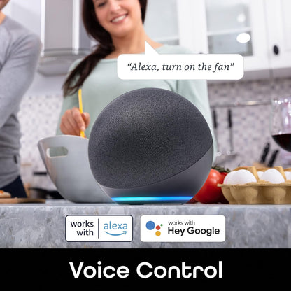 Geeni Switch + Charge Multi Port Smart Wi-Fi Plug with 2 USB Ports, Energy Saving Outlet with App Control, Compatible with Alexa and Google Home