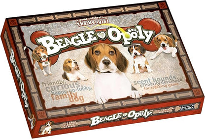Late for The Sky Beagle-Opoly Board Game Dog Lovers Family Game 2-6 Players Ages 8+ Opoly-Style Pet Theme Traditional or One-Hour Variant