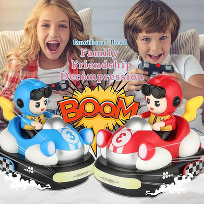 Remote Control Bumper Cars Toy (2 Cars Set) – Rechargeable RC Ejector Vehicles with Music &amp Lights 2-Player Battle Racing Game for Kids Ages 3–8 Birthday Gift