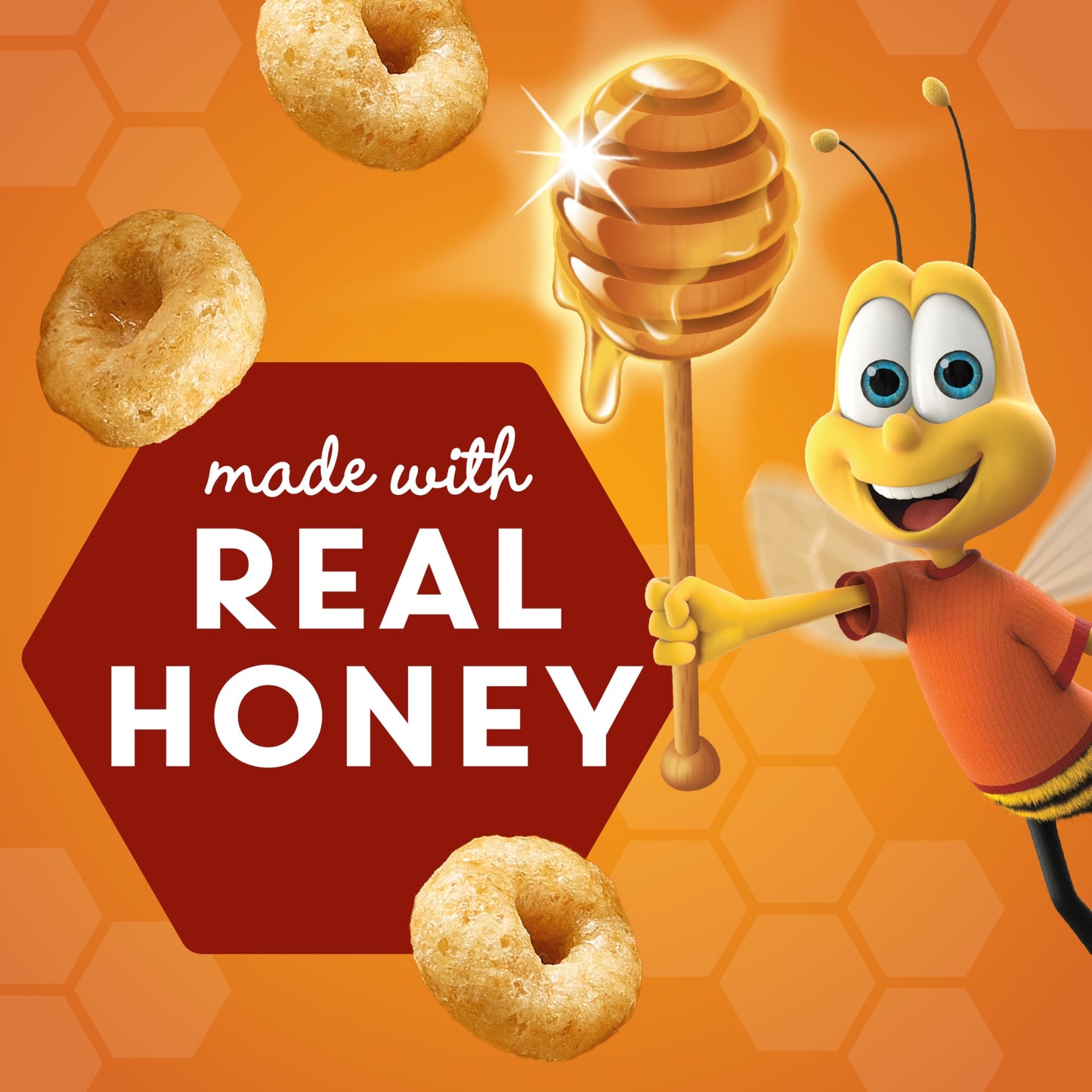 Honey Nut Cheerios, Heart Healthy Gluten Free Breakfast Cereal with Whole Grain Oats, 10.8 oz