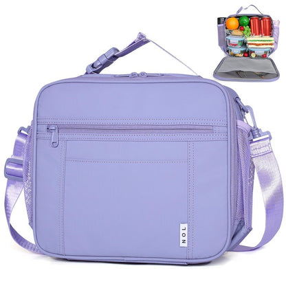 Lightweight Insulated Lunch Bag, Reusable Lunch Box 7L Cooler with Adjustable Shoulder Strap, Waterproof Zipper Lunch Bag for School & Work, Suitable for Men, Women and Kids
