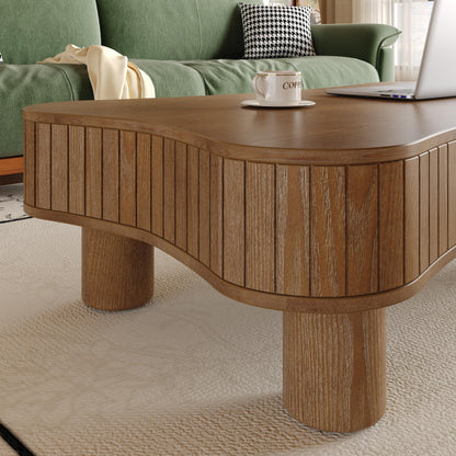 KEIKI 42" Lift Top Wood Coffee Table Endtable with Hidden Storage,Silent Lift,Hydraulic Curved Safety Corners for Living Room