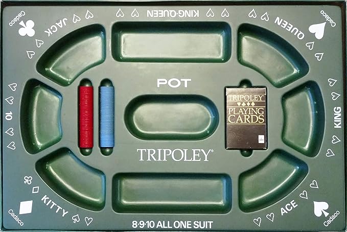 TRIPOLEY: The Original Game of Hearts Poker and Michigan Rummy..(1968) by CADACO Inc.