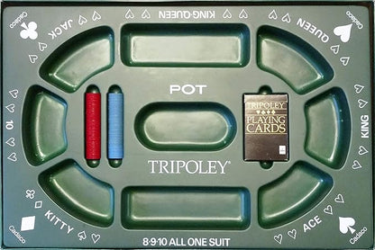TRIPOLEY: The Original Game of Hearts Poker and Michigan Rummy..(1968) by CADACO Inc.