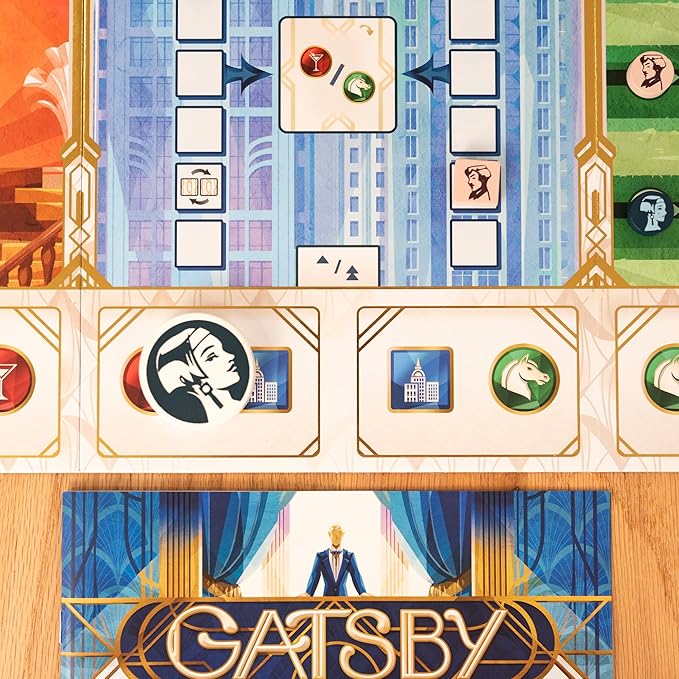 Gatsby Board Game - Duel for Influence in The Glamorous Roaring 20's Quick-Play Auction Strategy Game for Kids &amp Adults Ages 10+ 2 Players 30 Minute Playtime