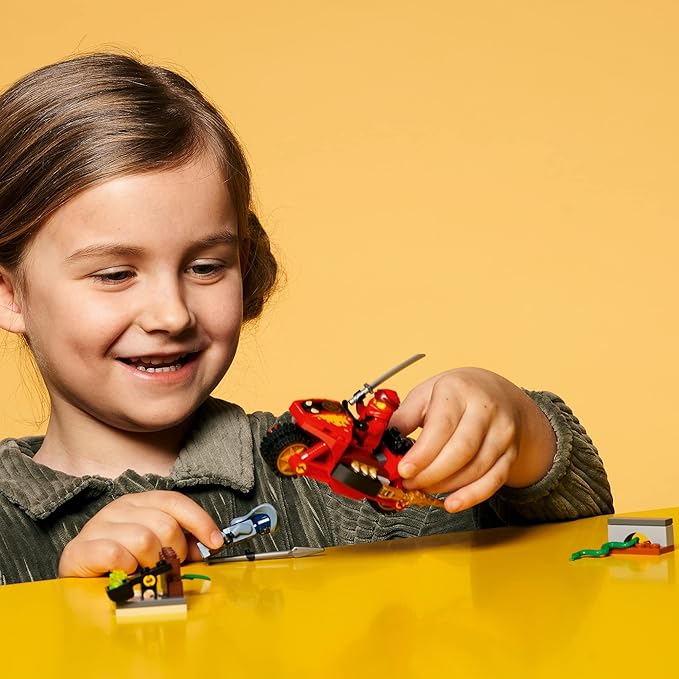 LEGO NINJAGO Legacy Kai’s Blade Cycle 71734 Ninja Motorcycle Playset Building Kit Featuring NINJAGO Kai and a Snake New 2021 (54 Pieces)
