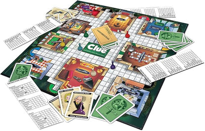 Clue Classic with 1949 Card Artwork &amp Suspects by Winning Moves Games USA Original Whodunnit Murder Mystery Game with Metal Weapons for 3to 6 Players Ages 8 and up