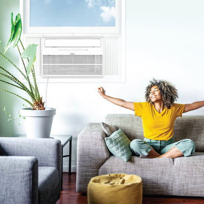 Whirlpool 24,000 BTU Window Mounted Inverter Air Conditioner with Quiet, 230V, AC for Large Rooms up to 1500 Square Feet with Remote, Window AC Unit for Apartment, Living Room, Bedroom