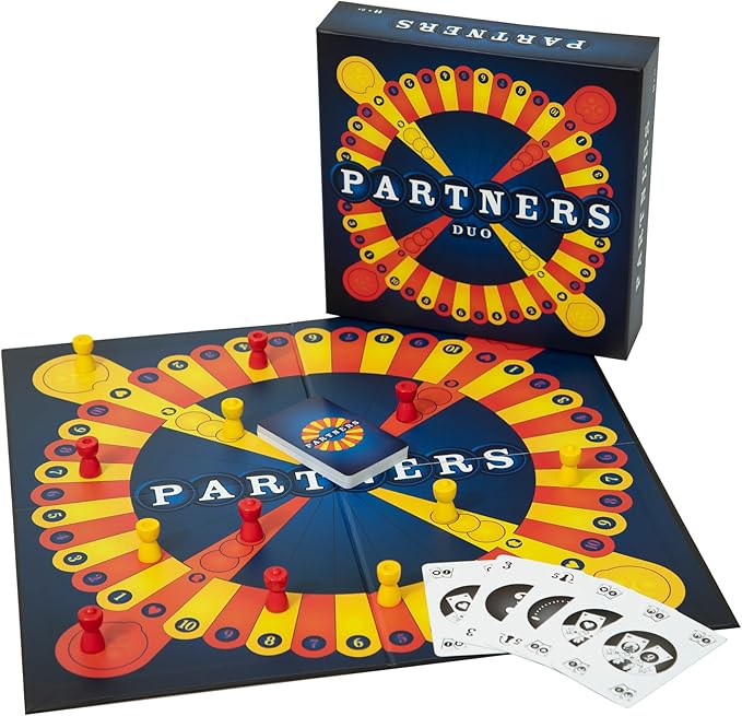 PARTNERS Duo | 1st USA Edition | A 1vs1 Strategy Game | Perfect 2 Player Board Game for Game Night with Friends Family Adults Significant Others Teens All Ages