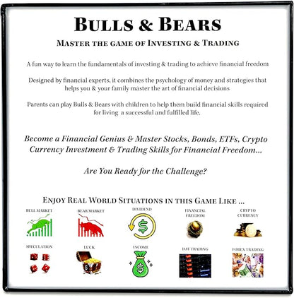 Life Sutra Bulls &amp Bears Board Game for Ages 14+  Learn Investing &amp Trading Through Play Stock Market Crypto &amp Finance Strategy Game for Teens &amp Families STEM - Approved
