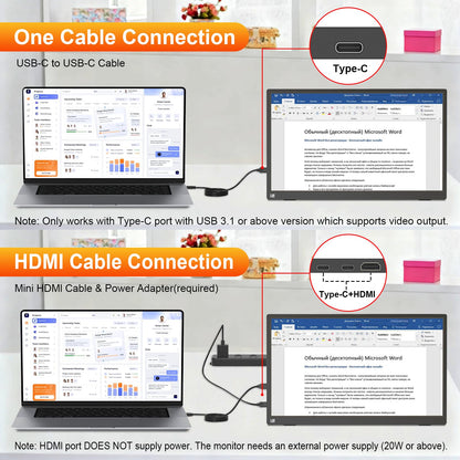 IBW 15.6" 2.8K 100Hz Portable Monitor Touchscreen, QHD 2880x1620 IPS Gaming Display, 300 Nits 100% sRGB HDR FreeSync, USB-C HDMI External Second Screen for Laptop PC Phone Switch PS5