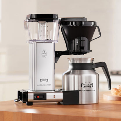 Technivorm Moccamaster 79212 KBTS Coffee Brewer, 32 oz, Polished Silver
