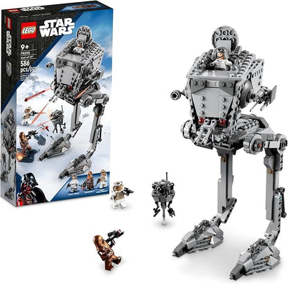 LEGO Star Wars Hoth at-ST Walker Building Toy for Kids with Chewbacca Minifigure and Droid Figure The Empire Strikes Back Model Star Wars Fan Gift 75322