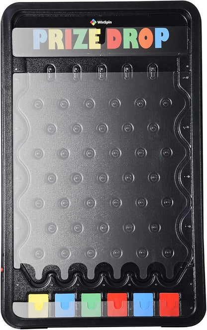 30x19 Prize Drop Plinko Board with Led Foldable Stand with 8 Playing Pucks Tabletop Penny Drop Game for Carnival Trade Show Live Stream Party