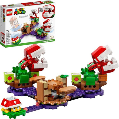 LEGO Super Mario Piranha Plant Puzzling Challenge Expansion Set 71382 Building Kit Unique Toy for Creative Kids New 2021 (267 Pieces)