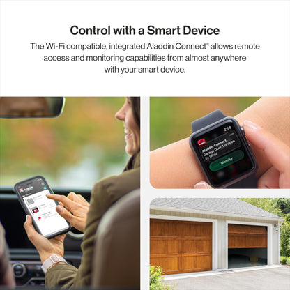 Genie QuietLift Connect – WiFi Smart Garage Door Opener with Added Wireless Keypad, ¾ HPC Smart Belt Drive – Compatible with Alexa and Google Assistant, Model 3053-TKV