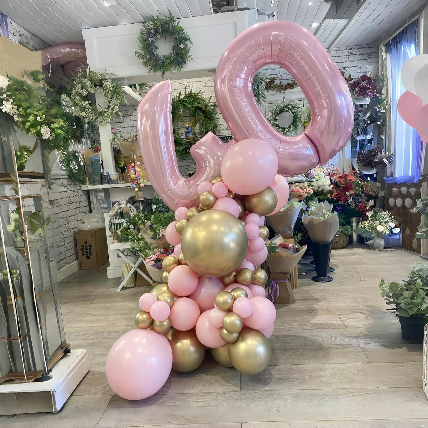 Pastel Pink 40" Foil Number Balloon 0 by [Brand Name] - Large Helium Balloon for Birthday & Graduation Celebrations