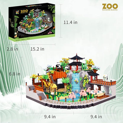 5000PCS Micro mini Blocks City Zoo Animals Building BlocksCreative Ideals Zoological Park Building SetsBest Gift for 14+ Boys Girls or Adults