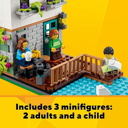 LEGO Creator 3 in 1 Cozy House Building Toys - Toy Figures &amp Pretend Play Playsets for Boys &amp Girls Ages 8+ - 3 Building Options - Gift for Birthdays - 31139