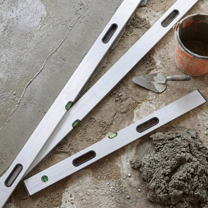 BreezeHug 3 Pack Aluminum Alloy Concrete Screed Level Set 39" 59" 78" Heavy-duty Screeding Tool with Molded Handles for Slab Floor Patio Driveway Concrete Laying Commercial Construction