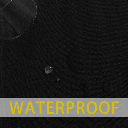 sancua 100% Waterproof Rectangle PVC Tablecloth - 70 x 90 Inch - Oil Proof Spill Proof Vinyl Table Cloth, Wipe Clean Table Cover for Dining Tables, Buffet Parties and Camping, Black