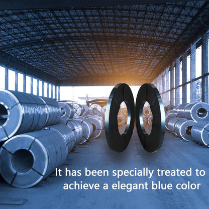 NVOYAJUAN Bluing Steel Strapping Coil 3/4" x .020" x 2150' Metal Banding Strap Break Strength 1800 lbs Heavy Duty Pallet Strapping Roll(2 Roll Single Ply)