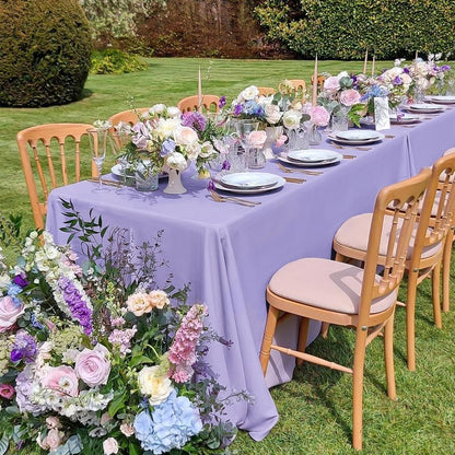 12 Pack Polyester Tablecloth 60 x 126 Inch Royal Blue Tablecloth for 8 Ft Rectangle Tables,Washable Fabric Table Covers Polyester Table Clothes for Wedding Parties Banque